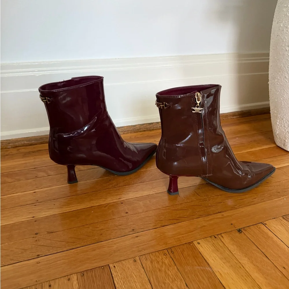 Circus by Sam Edelman Burgundy & Brown Ankle Boots - Picture 11 of 11